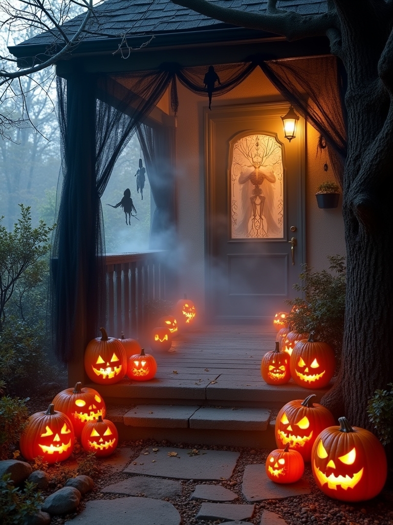 spooky porch fog effects