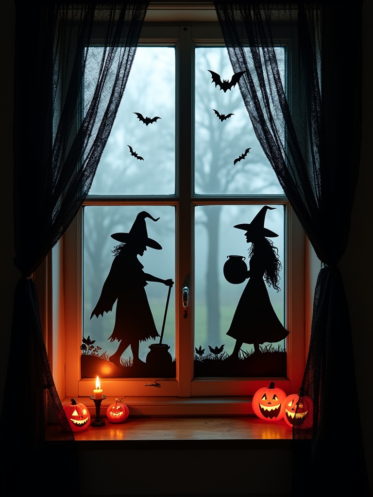spooky silhouettes for halloween