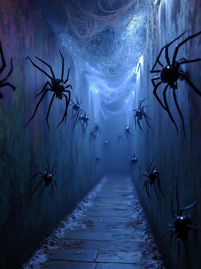 spooky spider wall decorations