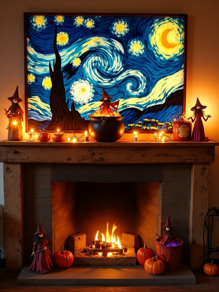 starry night halloween decorations