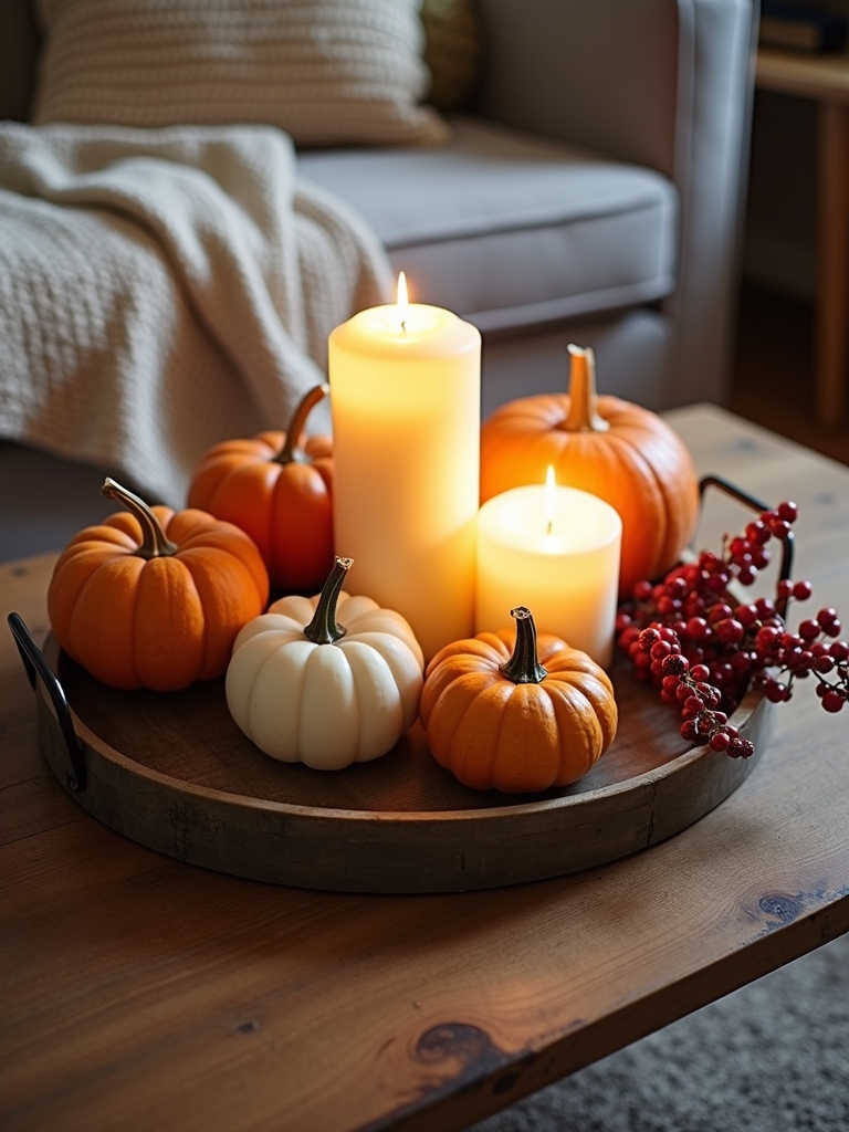 stylish fall decorative trays