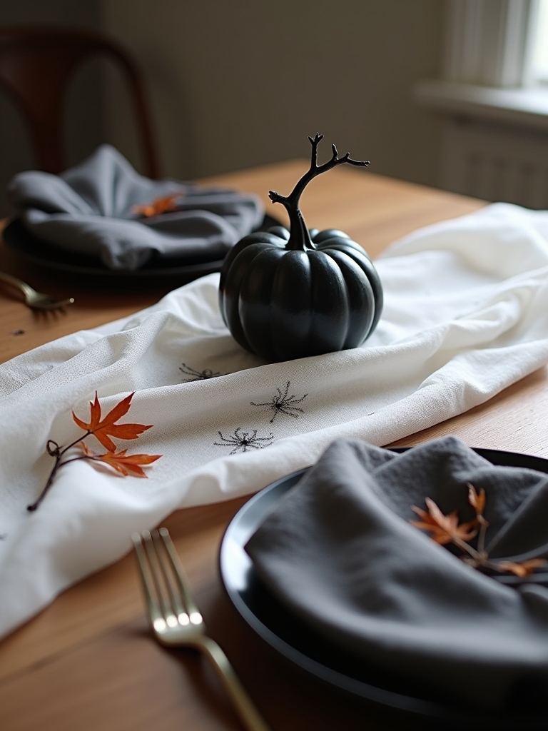 subtle halloween themed home decor