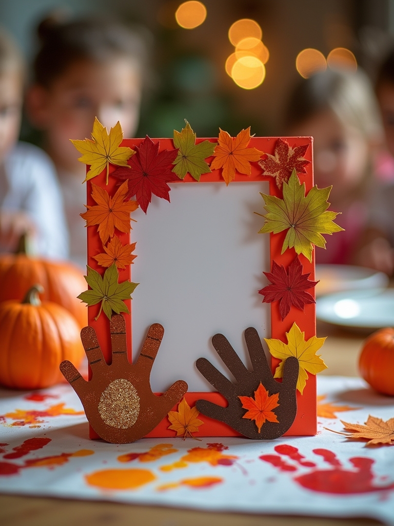 thanksgiving photo frame crafting