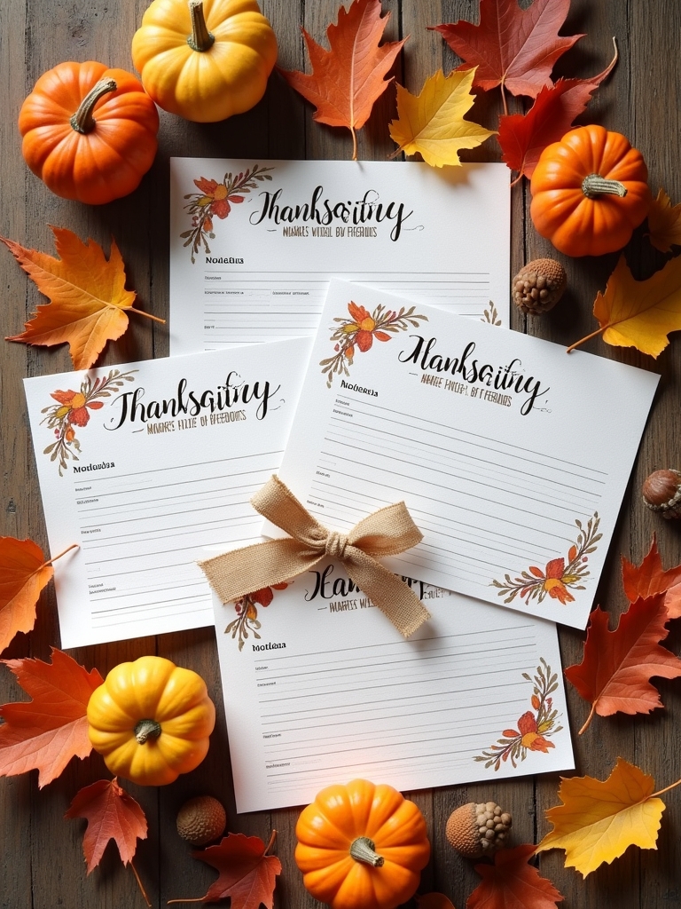 thanksgiving recipe card design