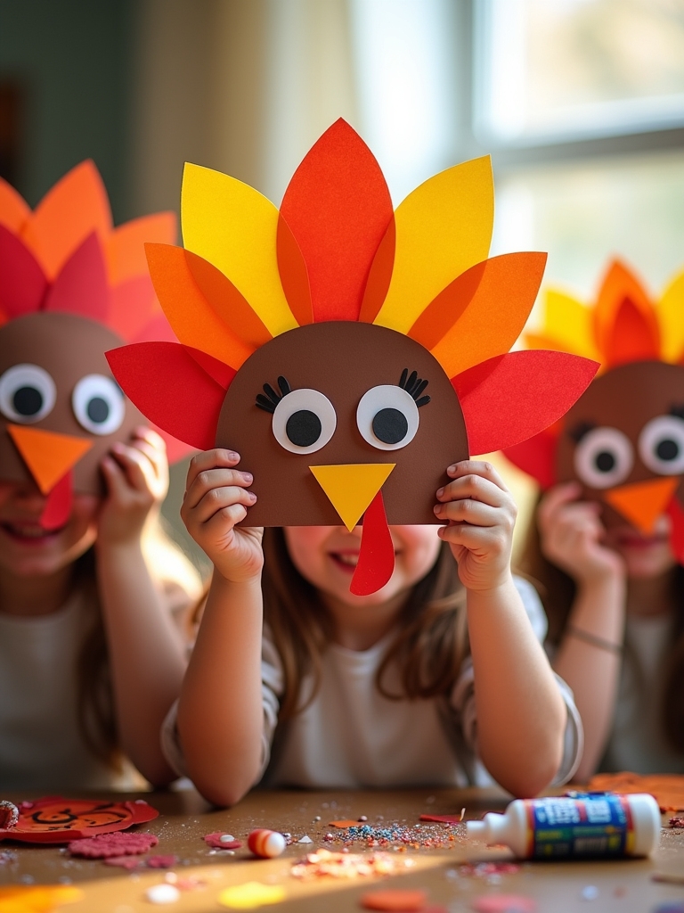 thanksgiving turkey mask creation