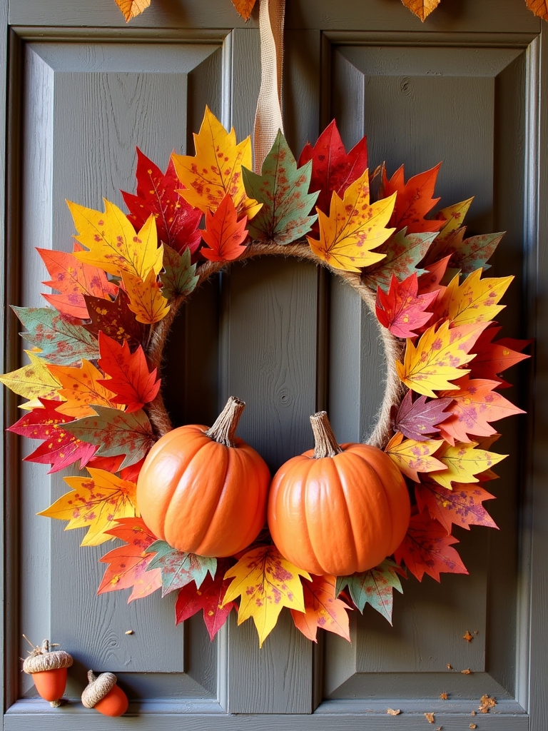 thanksgiving wreath crafting fun