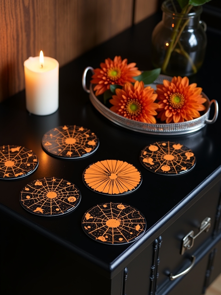 themed coasters and placemats