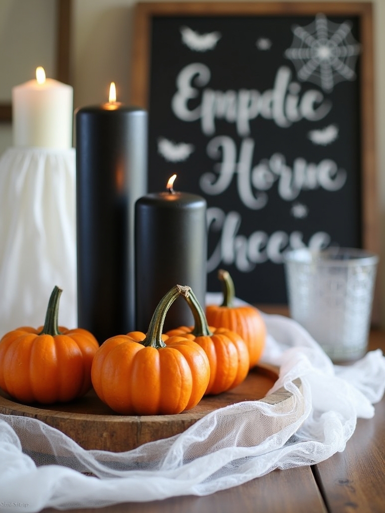 themed halloween chalkboard sign