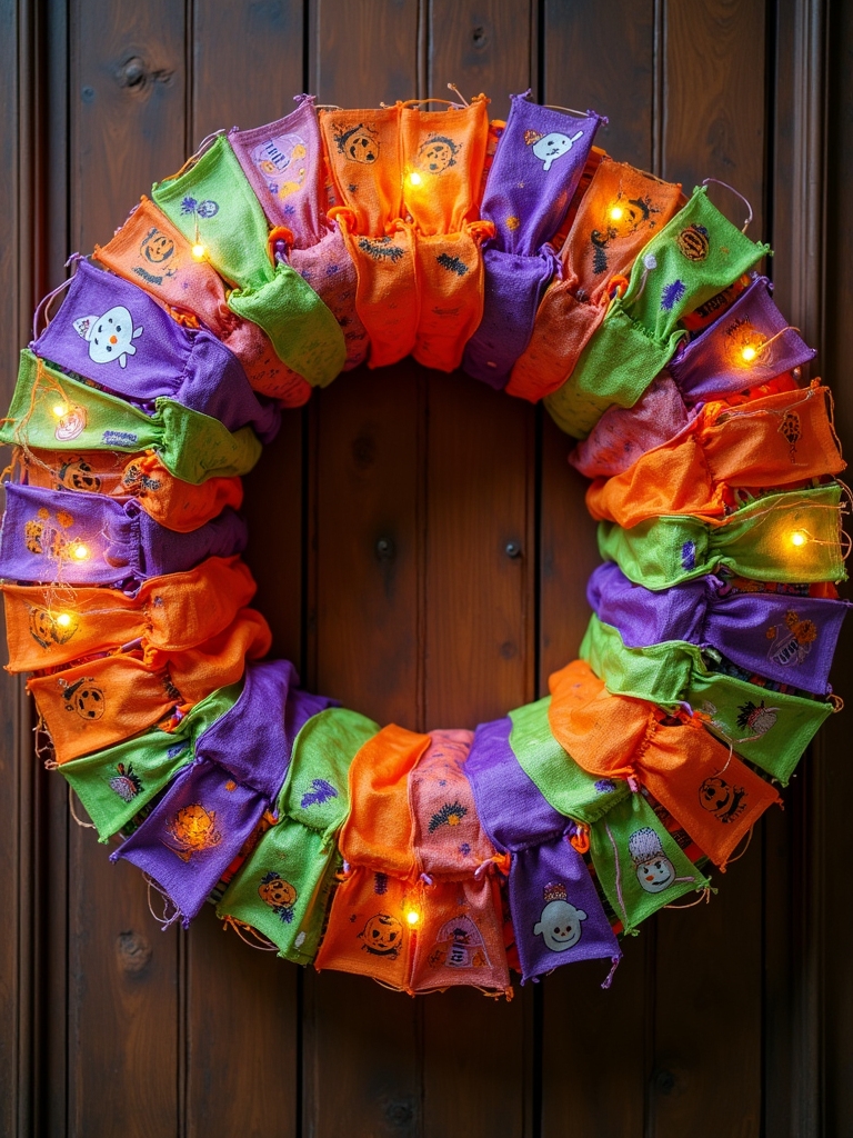 trick or treat bag wreath