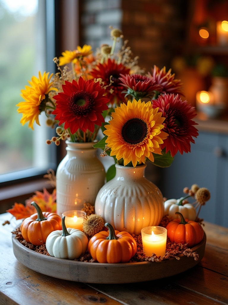 unique seasonal vase decor