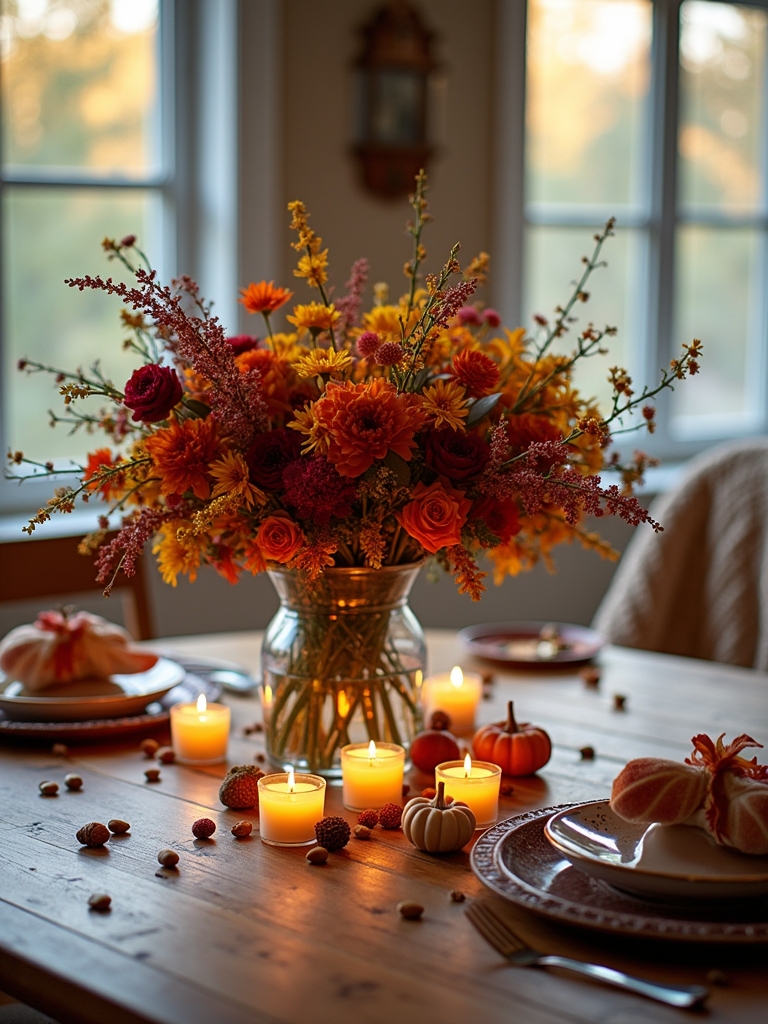vibrant fall floral arrangements