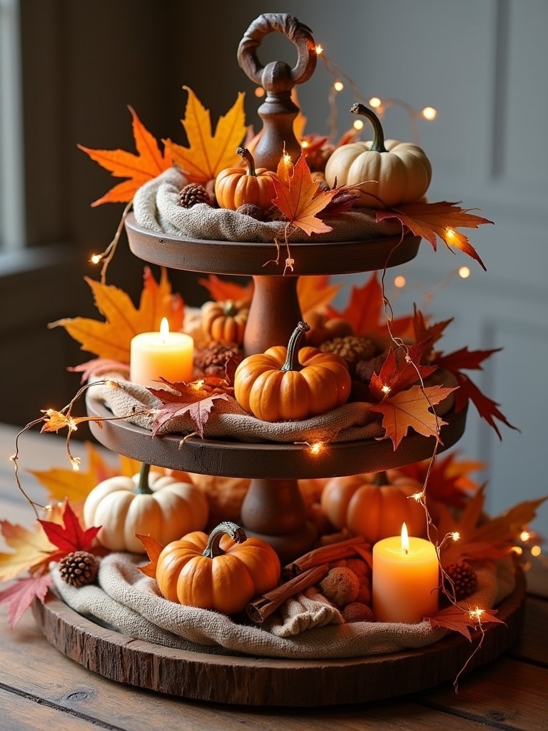vibrant fall leaf garlands