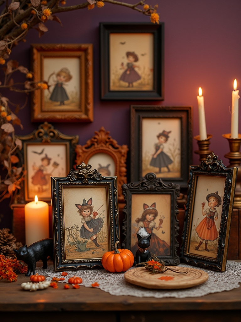 vintage halloween photo frames