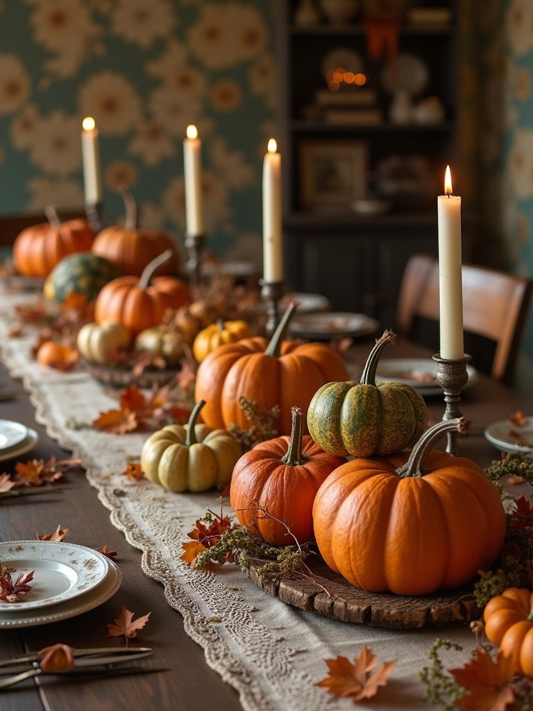 vintage pumpkin centerpiece decorations