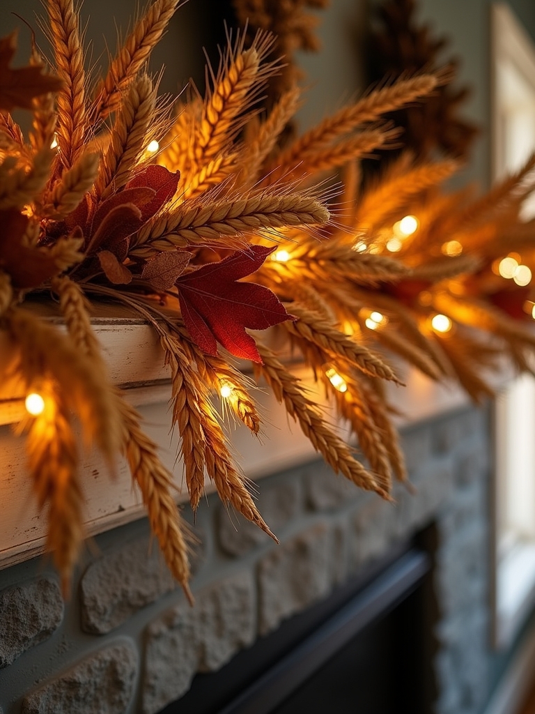wheat weaving autumn decor