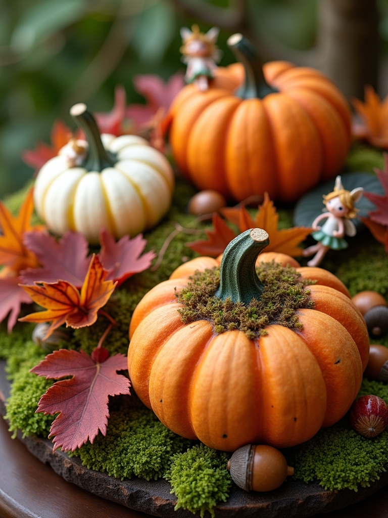 whimsical autumn fairy garden