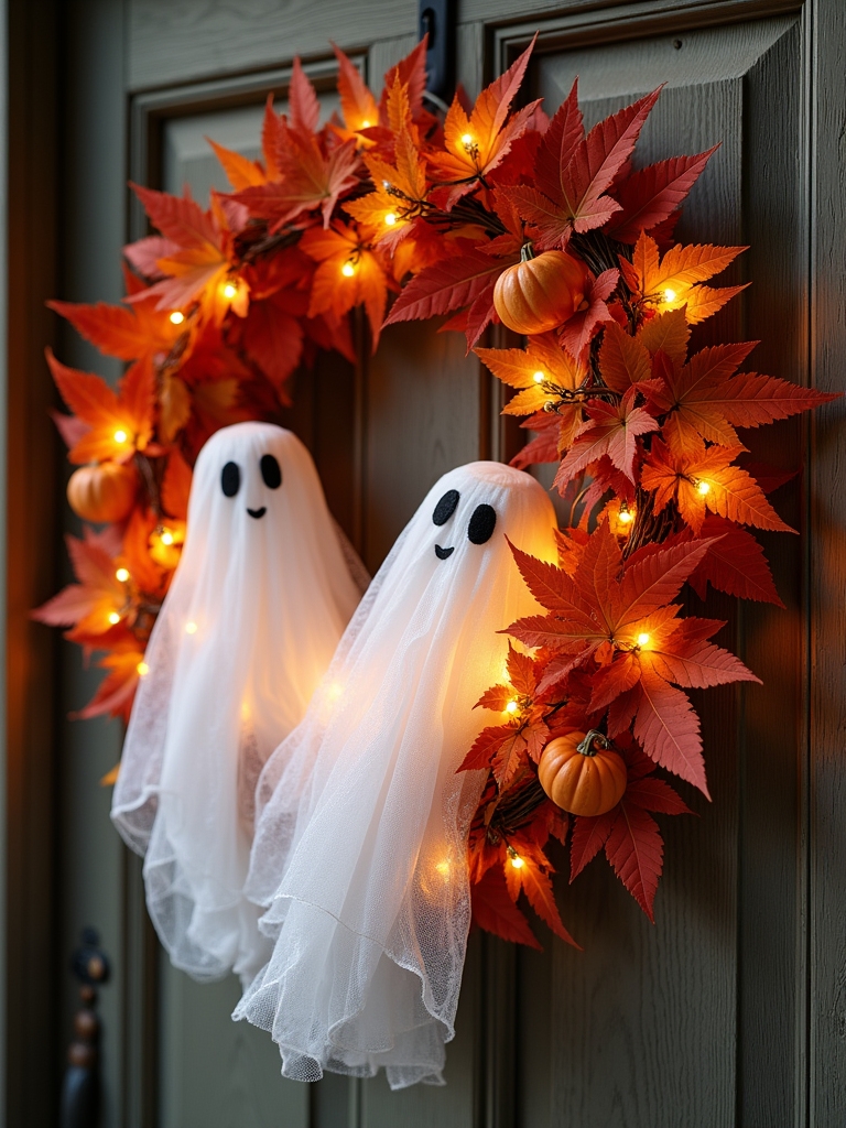 whimsical halloween ghost decor