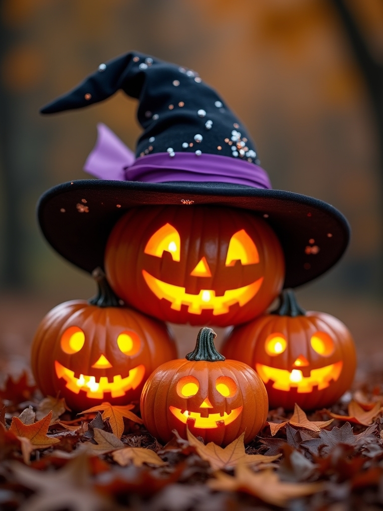 whimsical halloween pumpkin decoration