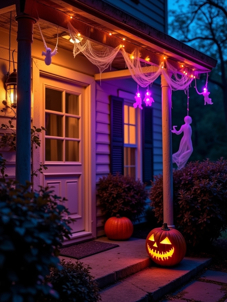 whimsical halloween string lights