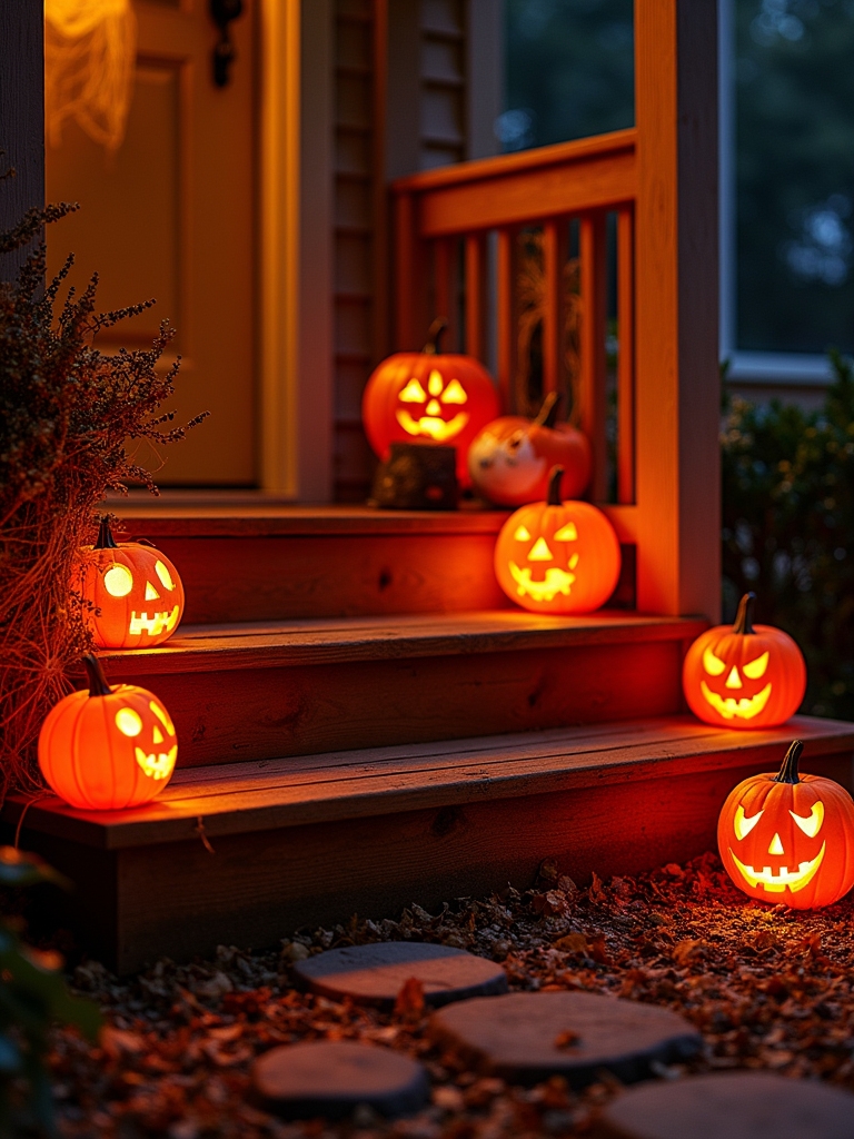 whimsical led pumpkin lights