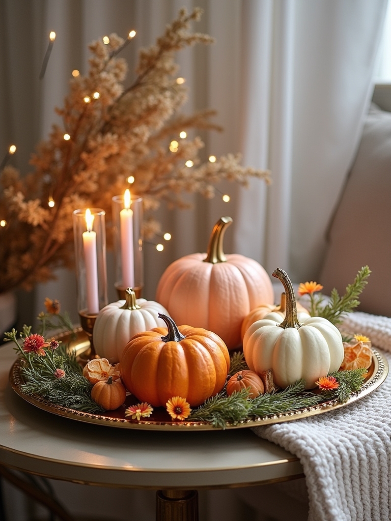 whimsical pumpkin centerpiece arrangements