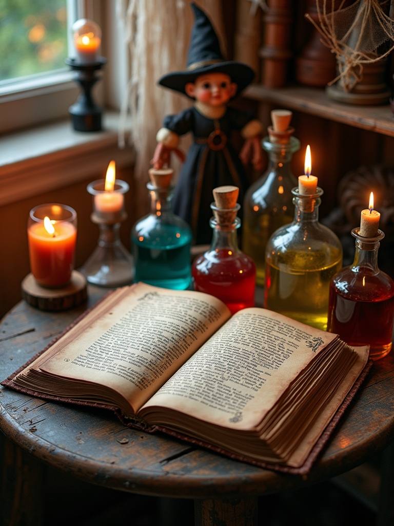 whimsical spellbook home decor