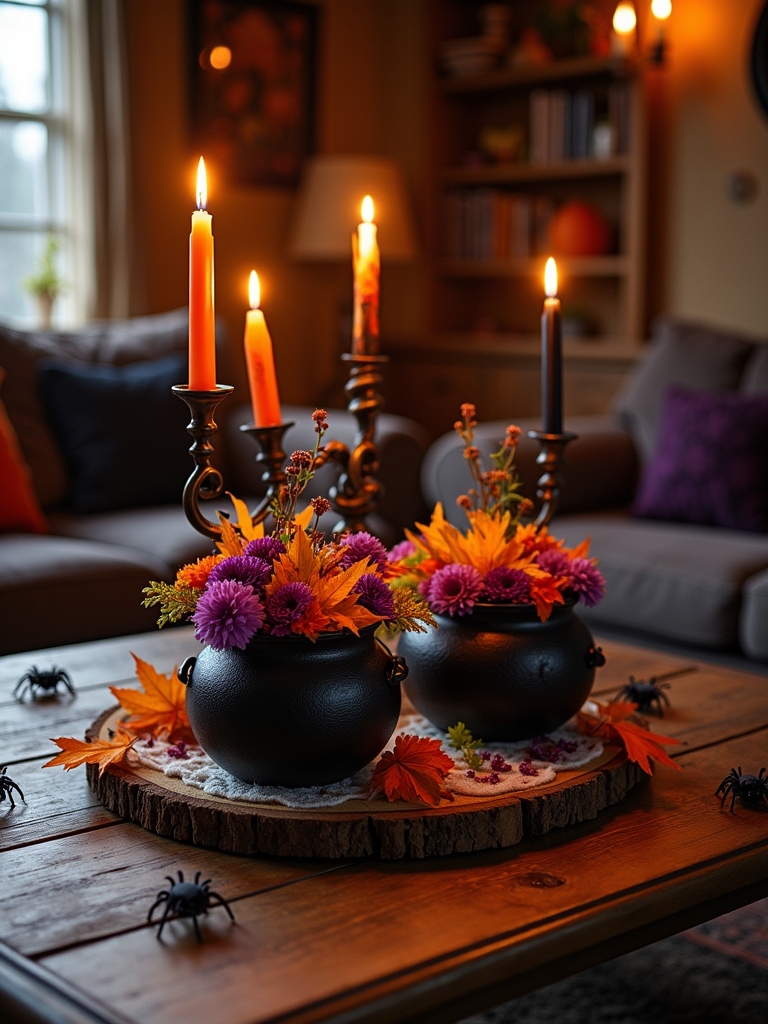 witch s cauldron planter display