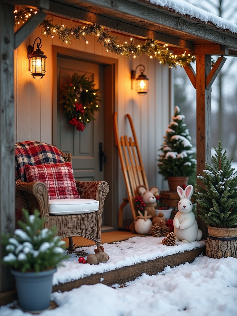 adorable winter animal accents