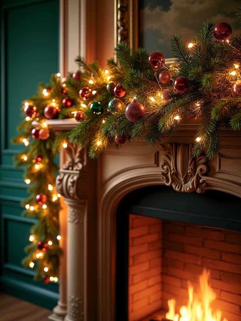 beaded garlands add sparkle