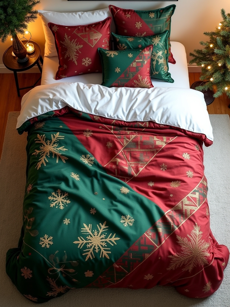 bold geometric holiday decor