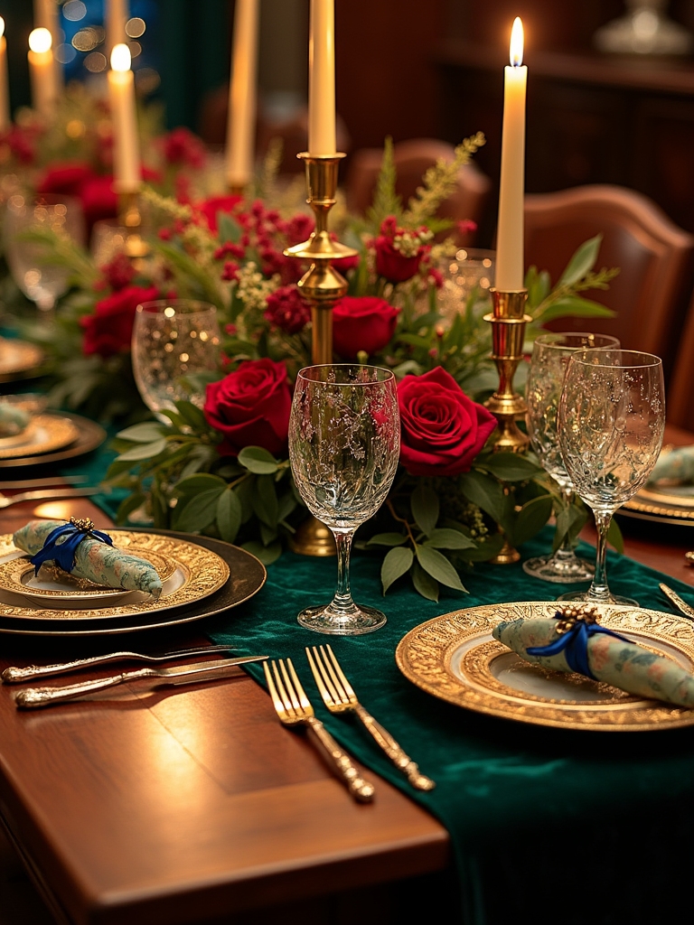 bold jewel tones elevate dining