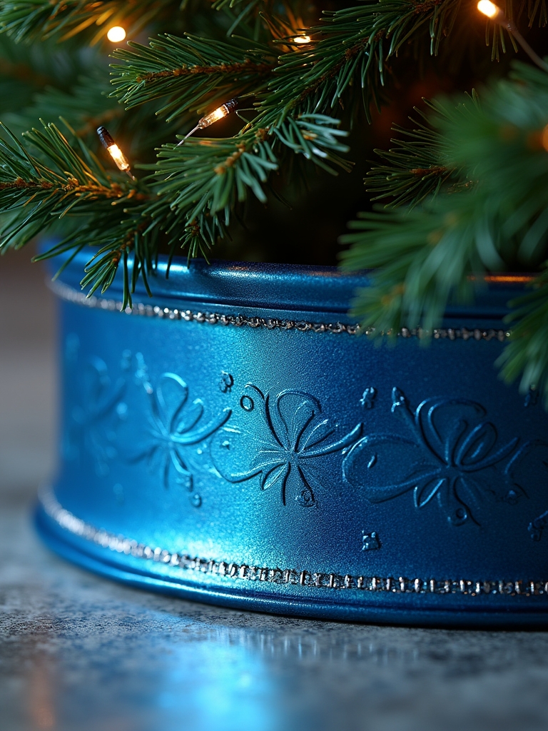 bold metallic blue decor