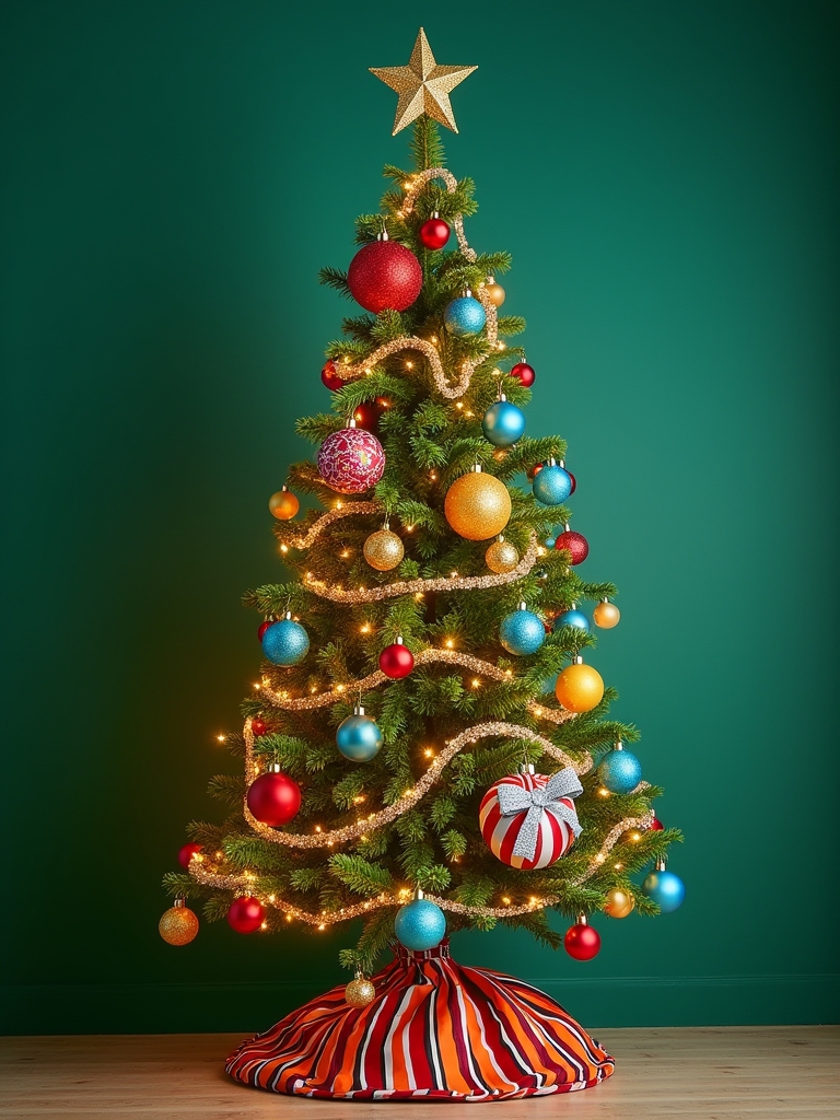 bold vibrant christmas decorations