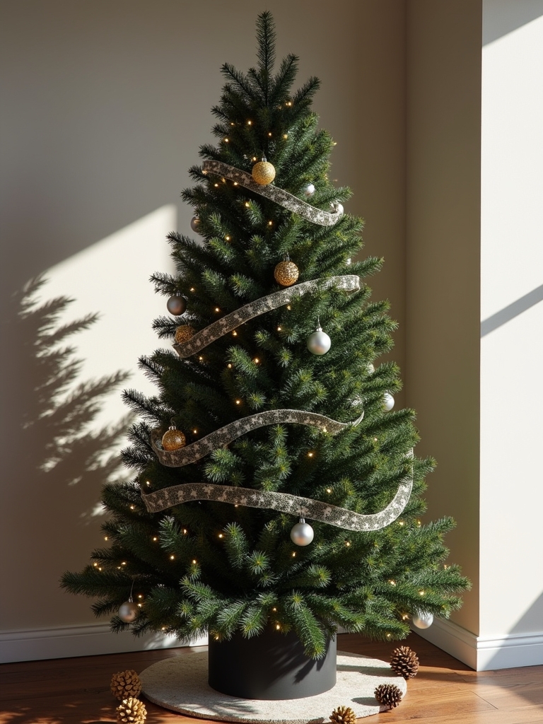 botanical green tree accents