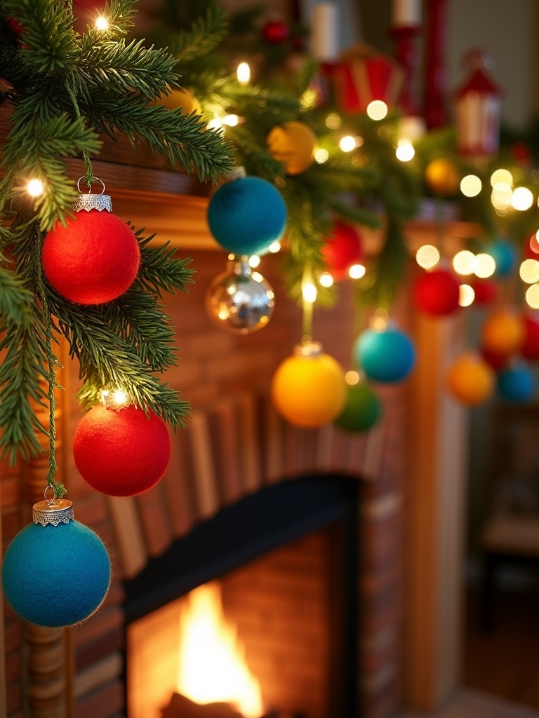 bright colorful holiday decor