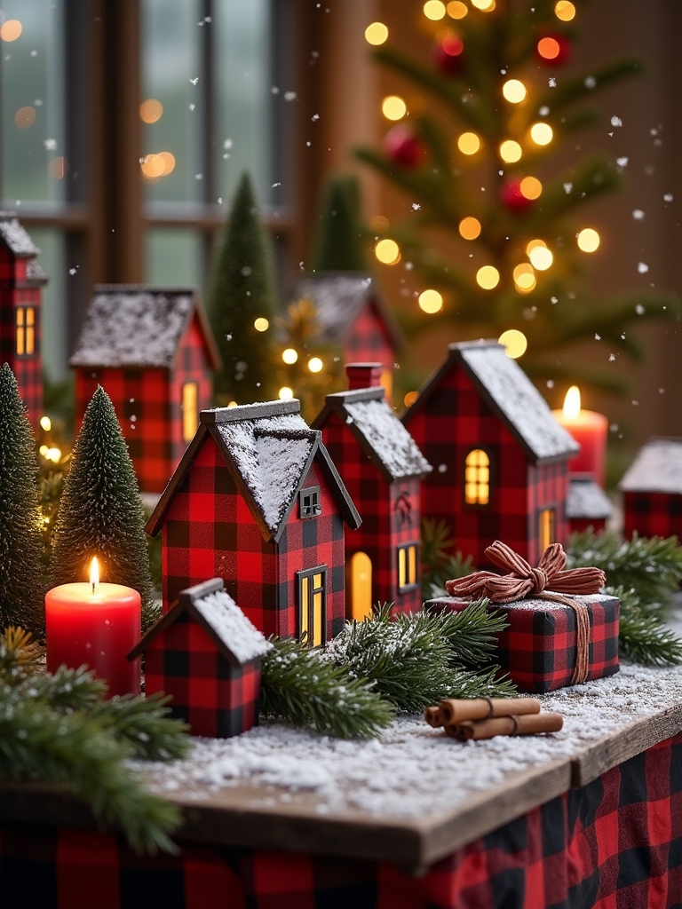 buffalo check village display