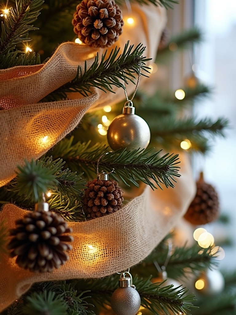 burlap material combination ideas