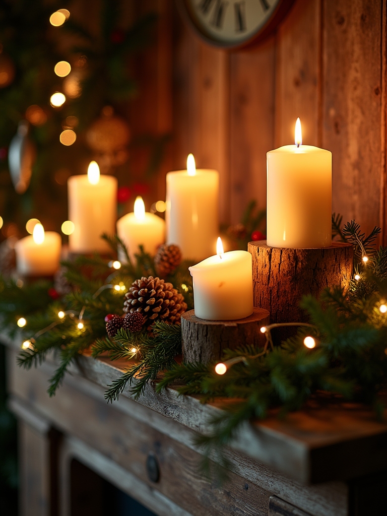 candle arrangement for ambiance