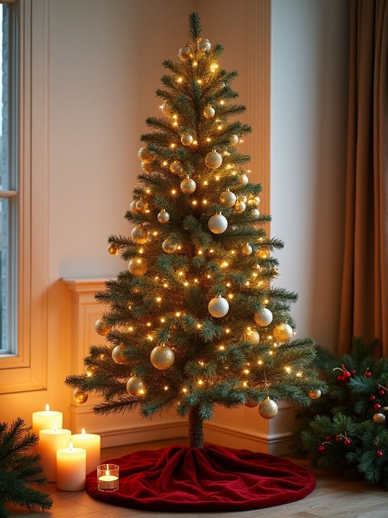 candlelit cozy winter wonderland