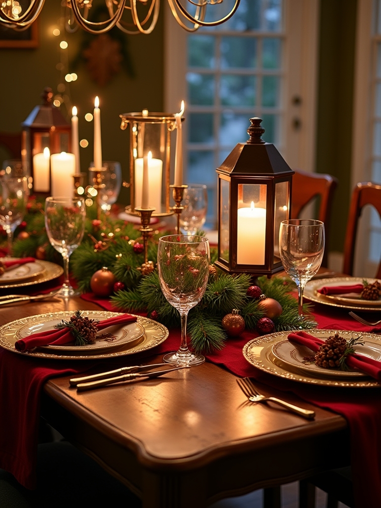 candlelit lanterns create warmth