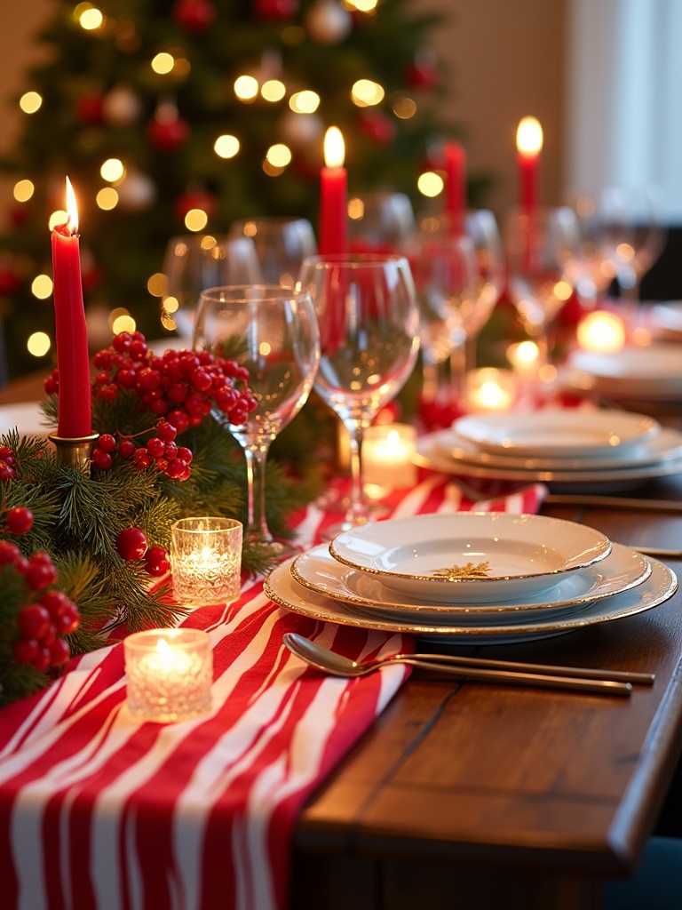 candy cane festive decor