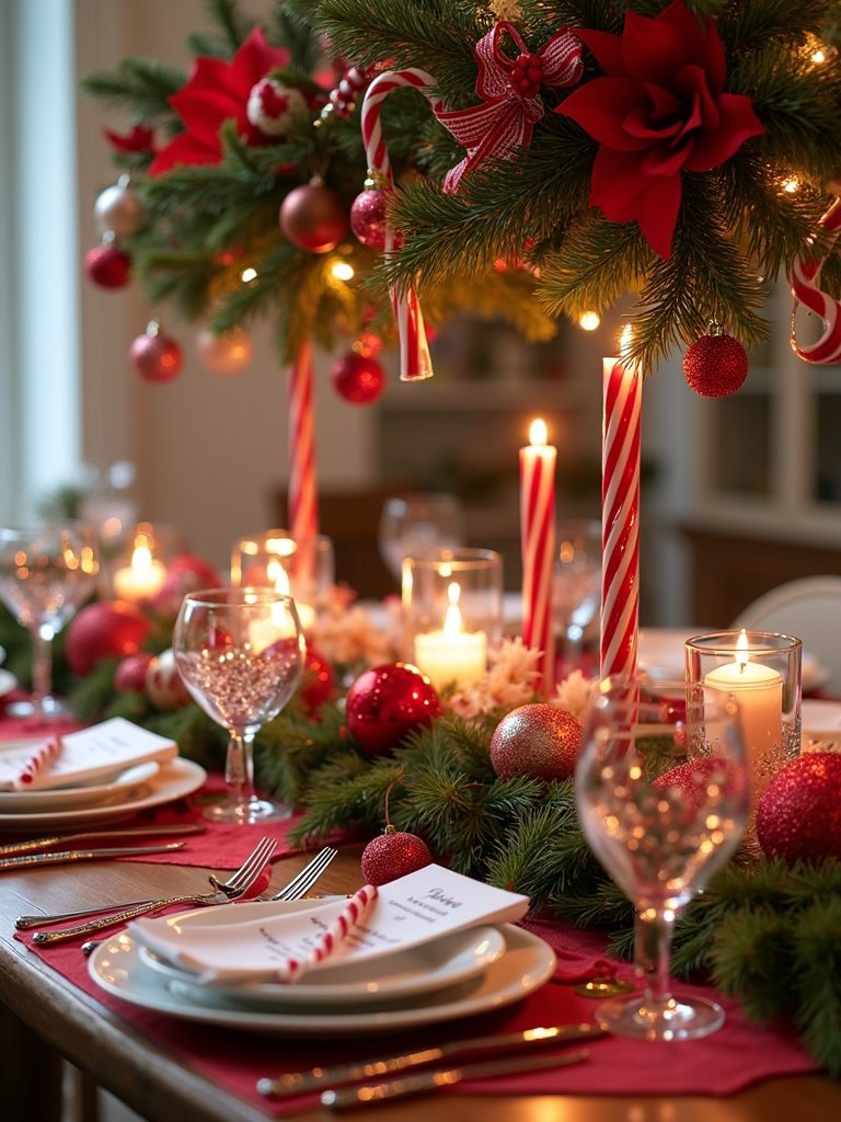 candy cane holiday decor