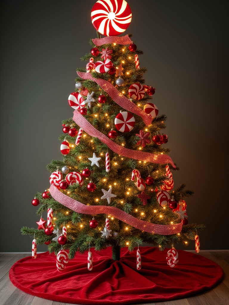 candy cane holiday decor