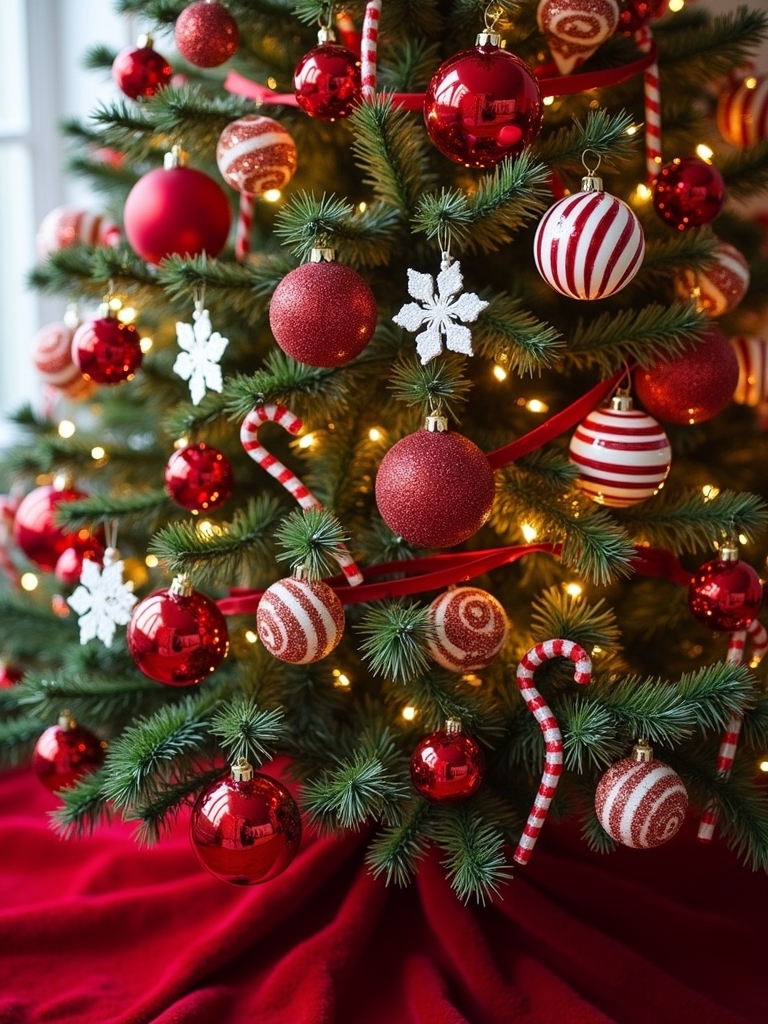 candy cane tree decor