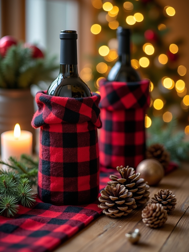 charming buffalo check gift bags