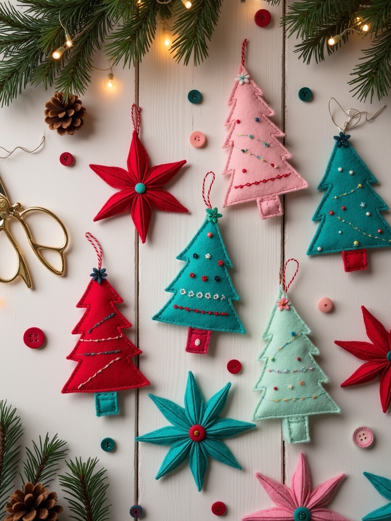 charming felt christmas decorations