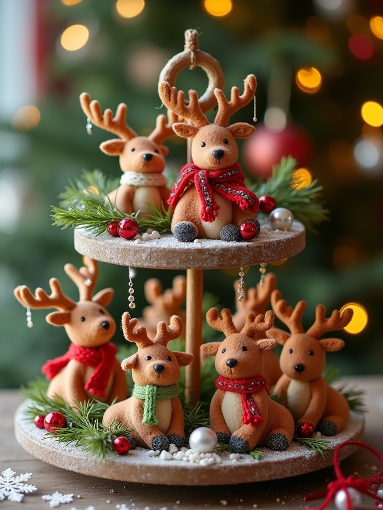 charming festive reindeer accents