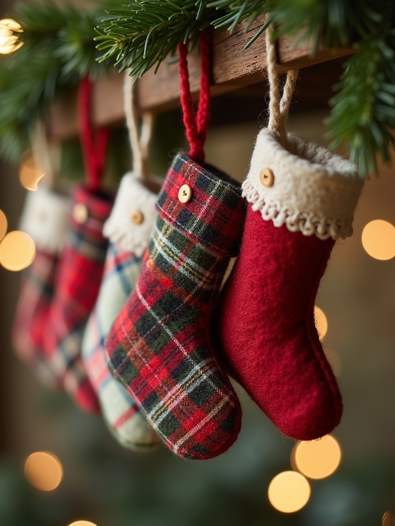 charming holiday plaid accents