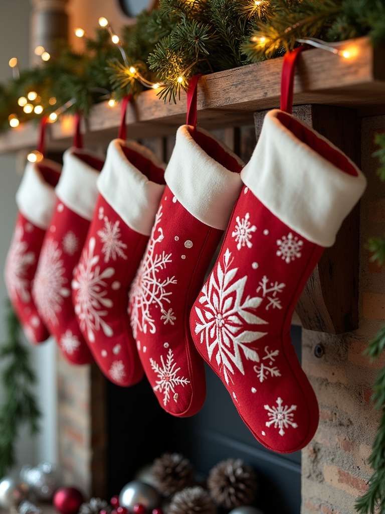 charming holiday stocking displays