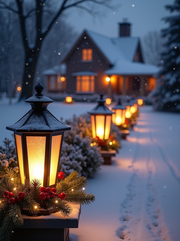 charming lanterns for pathways